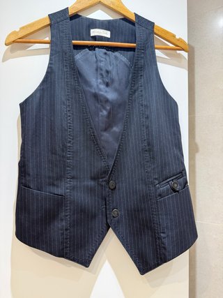 Chaleco Massimo Dutti rayas