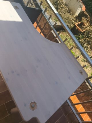 Mesa escritorio madera blanca