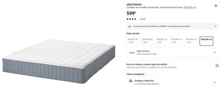 Cama IKEA MALM Blanca 180x200 cm