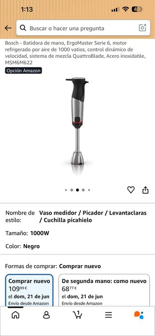 Batidora de mano Bosch ErgoMaster Serie 6
