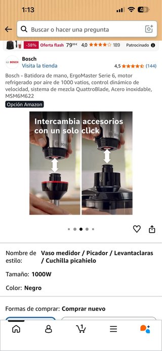Batidora de mano Bosch ErgoMaster Serie 6