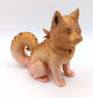 Cane Cagnolino con Campanellino Statuetta Scultura