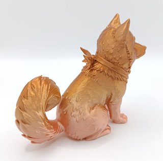 Cane Cagnolino con Campanellino Statuetta Scultura