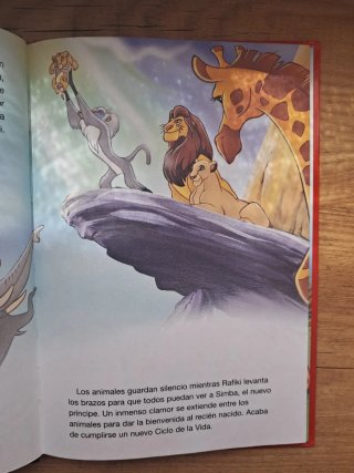 Libro infantil El Rey León Disney