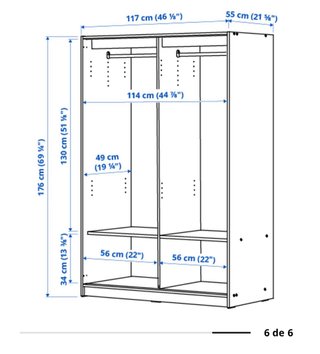 Armario Ikea 2 puertas correderas