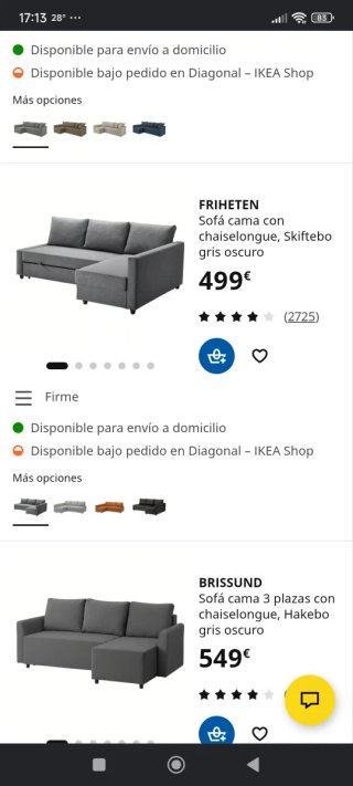 Cojines sofa +funda 10e relleno+ Funda