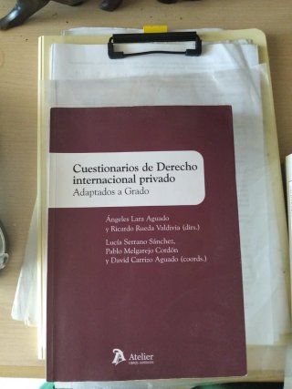 Cuestionarios derecho internacional privado