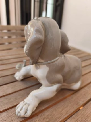 Figura Lladró Perro y Caracol 1139