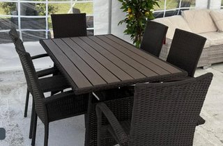 CHOLLAZO¡¡¡ Mesa Comedor Ratán 6/4 Sillas