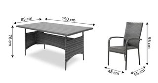 CHOLLAZO¡¡¡ Mesa Comedor Ratán 6/4 Sillas