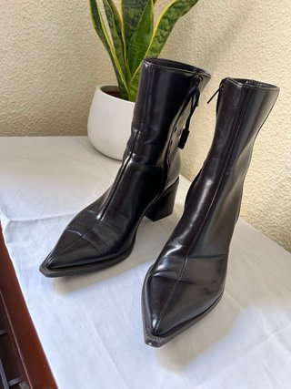 Botines Zara Marrones Tacon