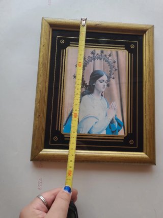 Cuadro Virgen María Orando Dorado