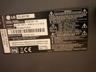 TV LG 42 Full HD Smart TV (2015)
