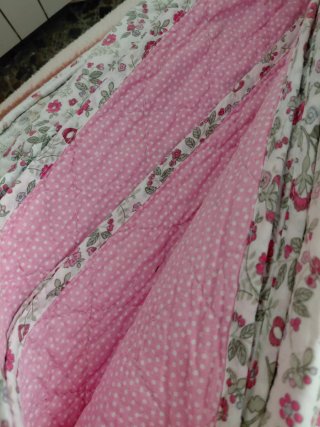 Colcha bouti con estampado floral