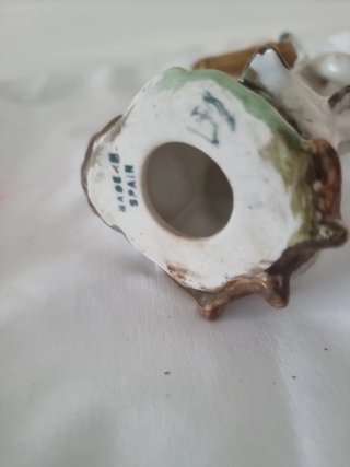 Ángel Cupido de Porcelana Antiguo