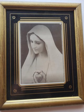 Cuadro Virgen Corazón Sagrado