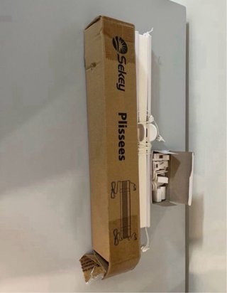 Lote 2 estores de papel blancos. Nuevo