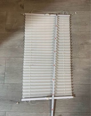 Lote 2 estores de papel blancos. Nuevo