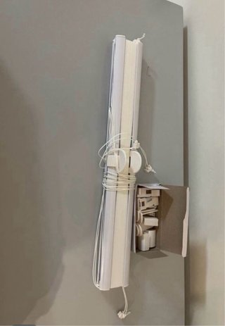 Lote 2 estores de papel blancos. Nuevo