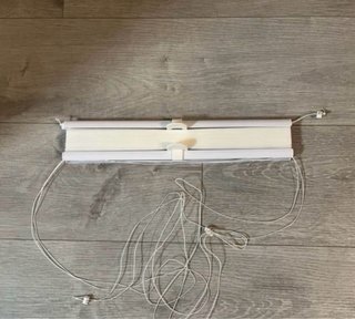 Lote 2 estores de papel blancos. Nuevo