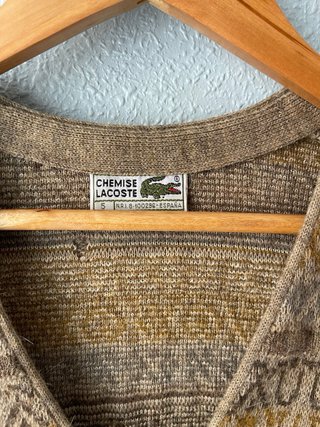 Chaleco de punto Lacoste con estampado