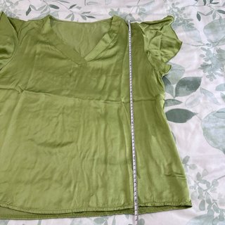 Blusa verde manga corta