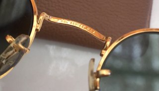 Gafas Ray-Ban Ovaladas Doradas.
