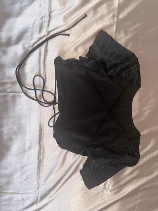 Conjunto de seda negro