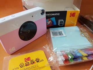Cámara Instantánea Kodak Printomatic Rosa