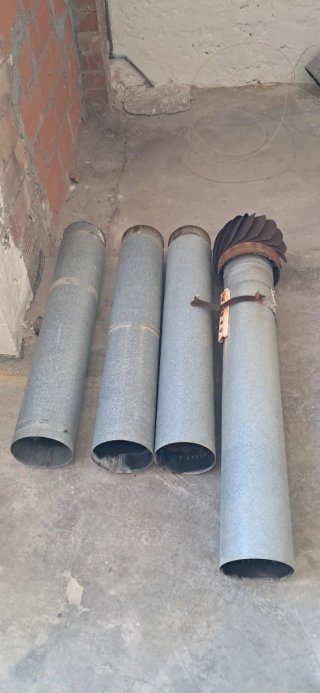 Tubos de chimenea de leña