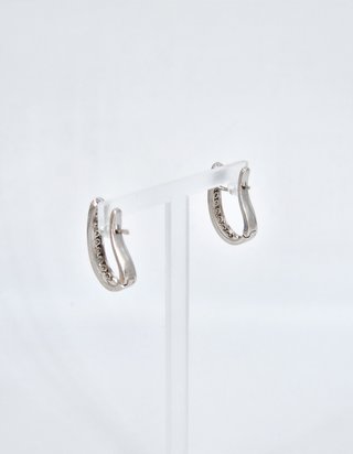 048-04-00227 Pendientes Oro Blanco 18K Diamantes