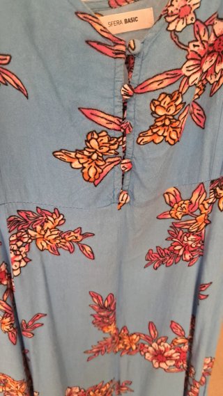 Vestido largo estampado floral