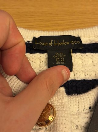 Chaqueta House of Harlow 1960 Blanca y Dorada XS