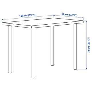 Escritorio Ikea Blanco y Madera con cajonera