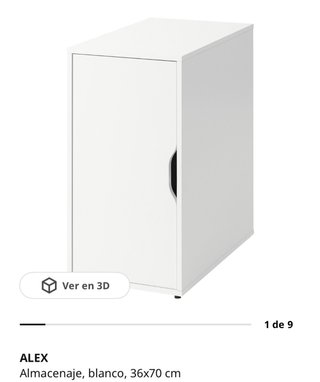 Escritorio Ikea Blanco y Madera con cajonera