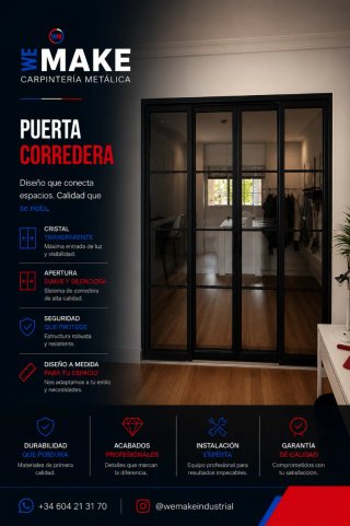 Puerta Corredera Diseño Moderno