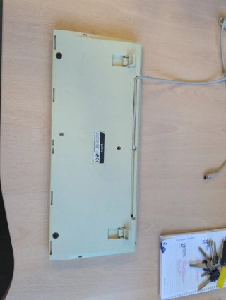 Teclado Fujitsu Retro Beige/Gris