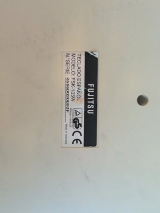Teclado Fujitsu Retro Beige/Gris