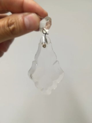 Prismas cristal lámpara antigua