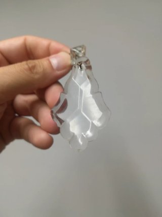 Prismas cristal lámpara antigua
