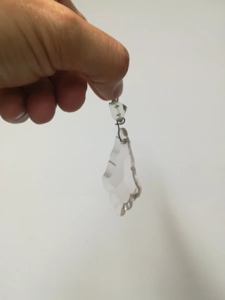 Prismas cristal lámpara antigua