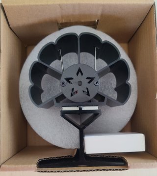 Ventilador Estufa Leña + Termómetro