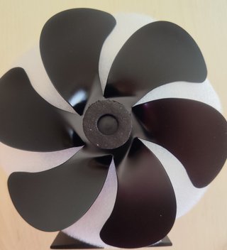 Ventilador Estufa Leña + Termómetro