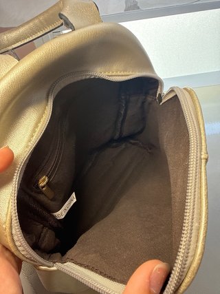 Mochila Bolso plateado