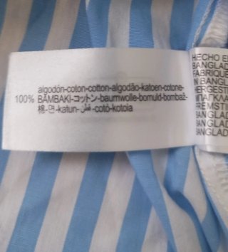 Camisa Rayas Azul y Blanco Zara Mujer