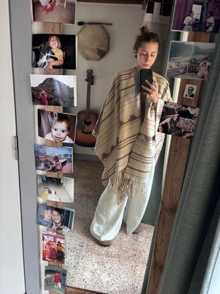 Poncho boho calentito