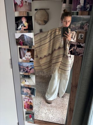 Poncho boho calentito