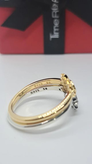 Anillo Sol y Luna Plata 925 Talla 56