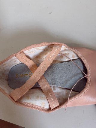 Zapatillas de ballet media punta Lemon rosa