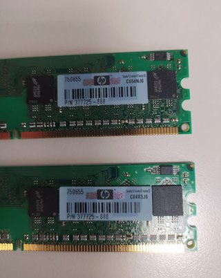 2 x 512MB Memorie RAM HP-Compaq DDR2 667 CL5